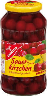 Gut & Gunstig Sauerkirchen Pitted Dark Cherries 720ml